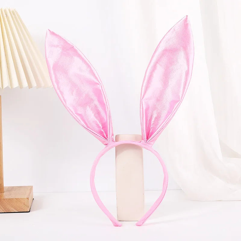 1pc sold color gingham rabbit ear headband in stock headband bunny girl hair clip Halloween rabbit headband Quick Pick Grocers