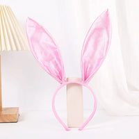 1pc sold color gingham rabbit ear headband in stock headband bunny girl hair clip Halloween rabbit headband Quick Pick Grocers