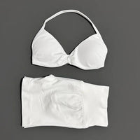 HISTELLO Gym Set 2 Piece Women Strappy Yoga Bra Top Workout Scrunch Shorts Sports Suit Fitness Clothes Seamless Yoga Set Quick Pick Grocers