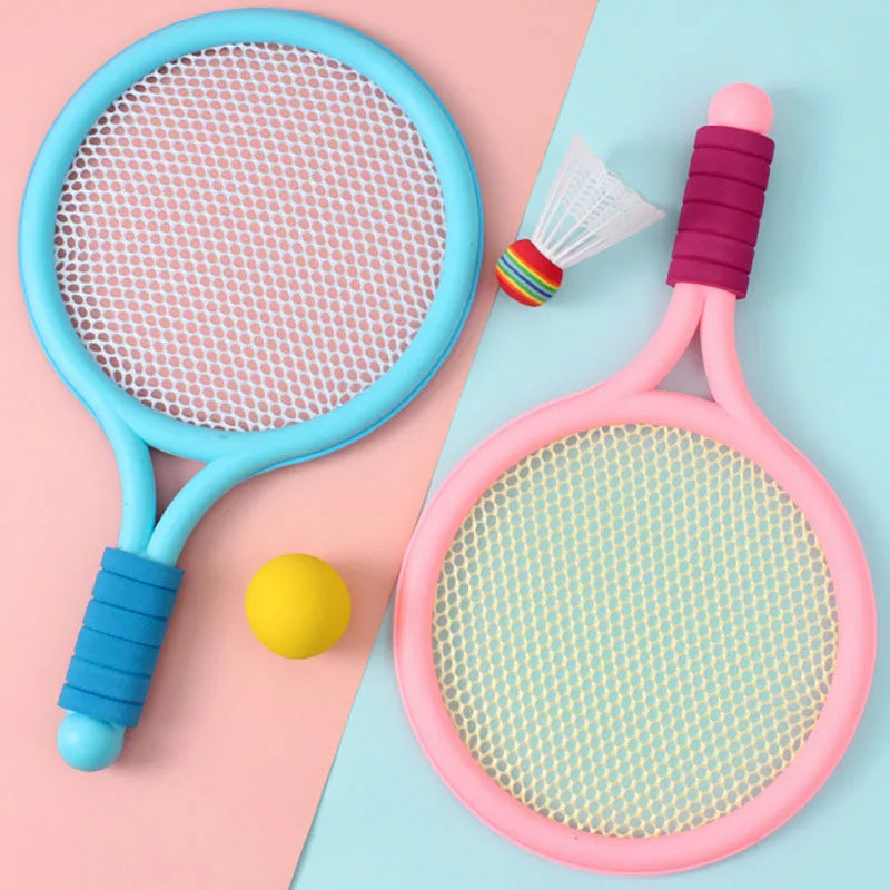 Racket Tennis for Children Outdoor Sports Badminton Racket Kindergarten Toy Set for 3-12years Old Badminton Sets Quick Pick Grocers