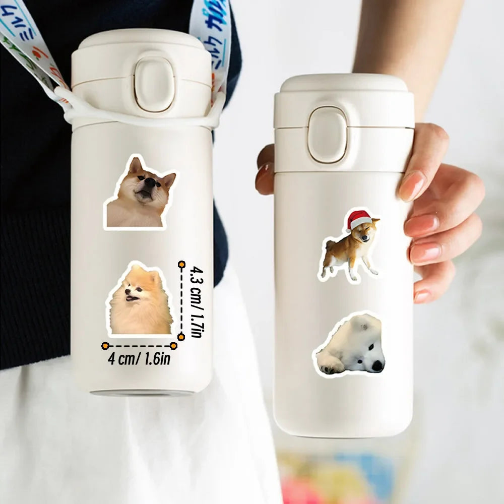 10/50/100pcs Funny Dog Stickers Cartoon Cute Decals Toy Stationery Guitar Phone Bicycle Laptop Luggage Car Graffiti Kids Sticker Quick Pick Grocers