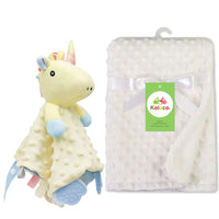 Personalized Newborn Baby Blanket with Name Custom Stroller Sleeping Dolls Animal Security Towel Gift Set for Baby Shower Gifts Purest Peak