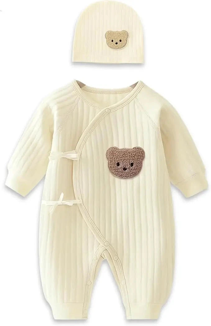 Boys Girls Bodysuit Newborn Winter Onesie Clothes Cotton Toddler Home Wear  0-6M Thickened Spring and Autumn Clothing Econic Blanks