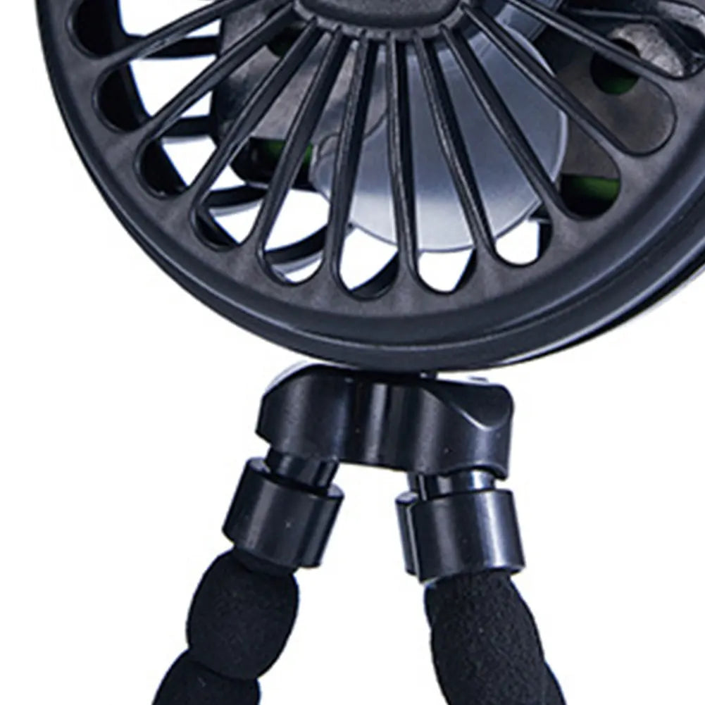 Baby Stroller Fan with Flexible Tripod Portable Handheld Fan USB Charging Mini Desk Cooling Fan 500mAh for Baby Stroller Student Quick Pick Grocers