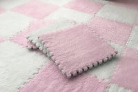 30*30CM Soft Plush Children Kids Rug Play Mat Puzzle Carpet Warm Playmat Interlocking Exercise Tiles Floor Carpet Decoration Mat Quick Pick Grocers