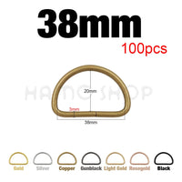 20-1000pcs Metal D Ring Adjustable Buckle Clasp For Webbing Backpacks Straps Bags Cat Dog Collar Chain Buckles DIY Accessorie Quick Pick Grocers