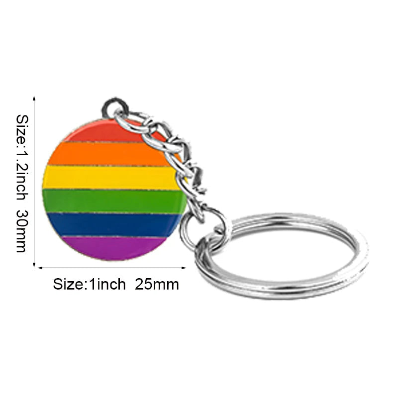 Progress Transgender Rainbow Pansexual pride Genderqueer pride Asexual Metal Key Ring Key Chain For Women Jewelry Quick Pick Grocers