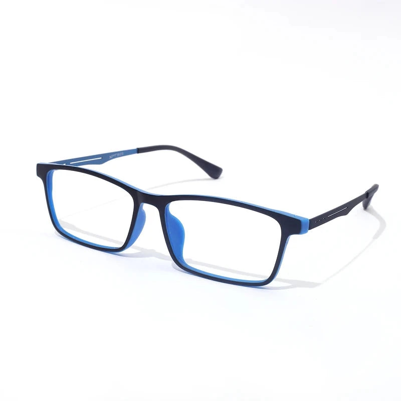 Super Light Comfortable Rubber Titanium Eyewear Square Glasses Frame Myopia Optical Prescription Glasses Frame Men and Women Econic Blanks