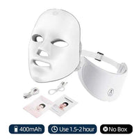 7 Colors Led Facial Mask With Neck Red Light Therapy Mask For Skin Tightening Lifting Anti-aging Bio-Light Beauty Whitening Home Quick Pick Grocers