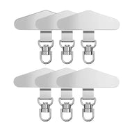 Anti-Lost Phone Lanyard Universal Replacement Connector Tether Tab Clip Metal Card Pad Adapter for IPhone Samsung Secure Fit Quick Pick Grocers