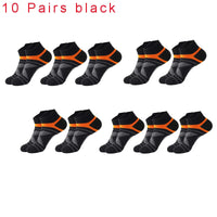 5 Pairs High Quality Socks Men Summer Outdoor Casual Cotton Socks Short Breathable Black Ankle Socks Run Sports Socks Size 38-45 Quick Pick Grocers