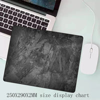 Gray mouse pad Large/Small overlocked mousepad xxl desktop keyboard table pad gray series game desk mat computer accessories Quick Pick Grocers