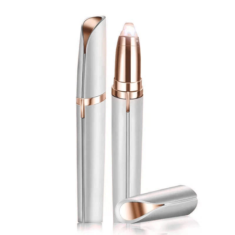 1pc Electric Eyebrow Trimming Tool For Beginners Automatic Electric Eyebrow Trimmer Nose Hair Shaving Brush Scraper Battery Ver Quick Pick Grocers