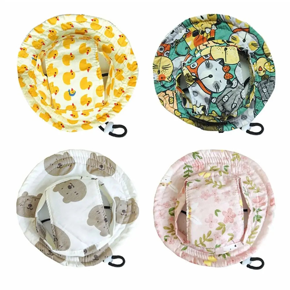 High-quality Adjustable Pet Sun Hat Cat Dog Breathable Dog Sunshade Hats Outdoor Travel Pet Fisherman Hat Quick Pick Grocers