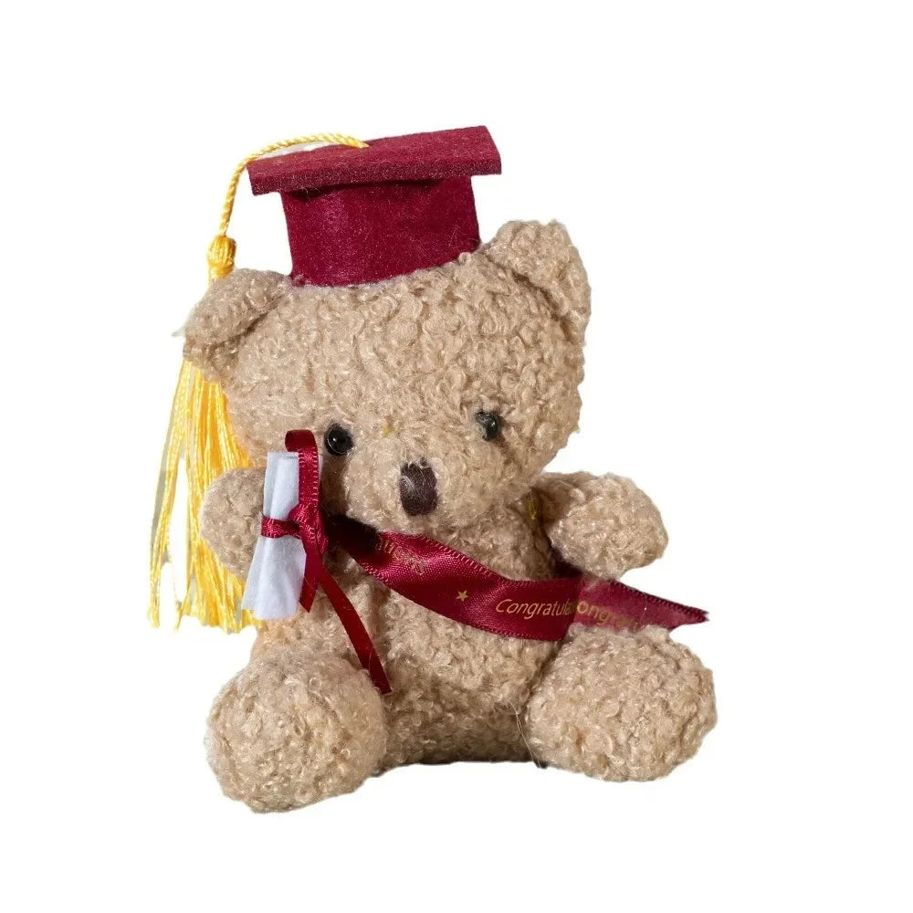 Doctor's Clothing Teddy Bear Doll Plush Toy Small Sitting Doctor Bear Doll Pendant Boys Girls Students Graduation Birthday Gifts Econic Blanks
