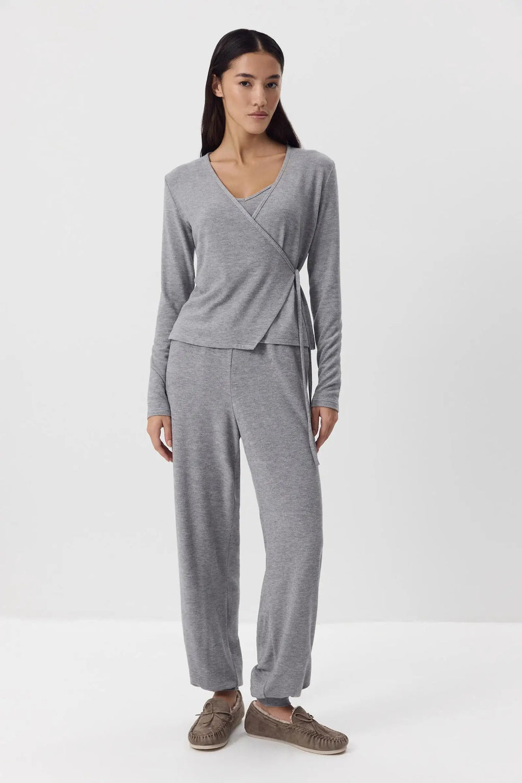 Hirsionsan Modal Soft Loose Sets Women 2026 Casual Two Pieces Long Sleeve T Shirts and High Waist Dresses Outfits Tracksuit Quick Pick Grocers