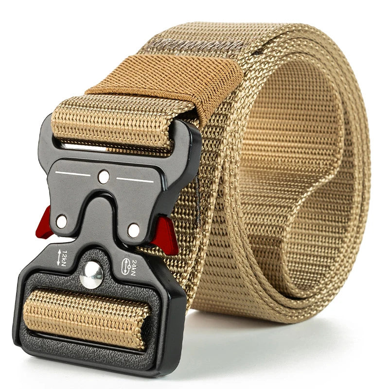 Genuine Tactical Belt Quick Release Outdoor Military Belt Soft Real Nylon Sports Accessories Men And Women Black Belt Quick Pick Grocers