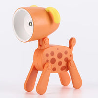 LED Night Light Mini Folding Desk Lamp Cute Pet Lights Dog Deer Portable Night Light Student Living Room Decor Gift Quick Pick Grocers