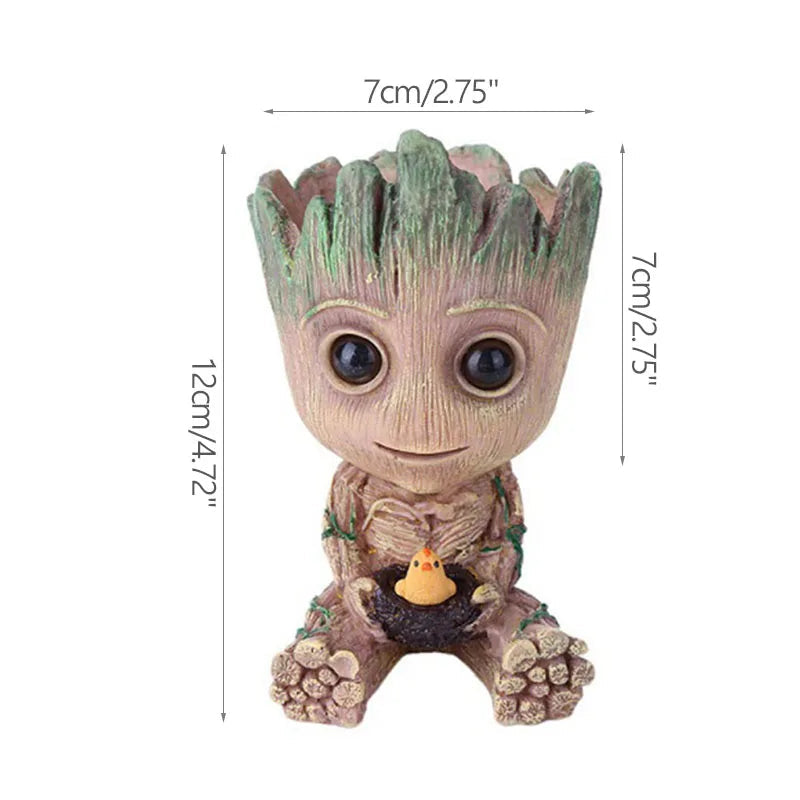 Home Decoration Groot Planter Flower Pots For Indoor Flowers Pot Tree Man Ornaments Anime Figure Statue Art Crafts Kid Men Gifts Quick Pick Grocers