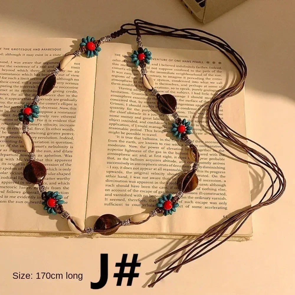 New Butterfly Tassel Waist Chain Y2K Trendy Bohemian Belt Summer Beach Accessories Vintage Flower Bohemian Belt Quick Pick Grocers
