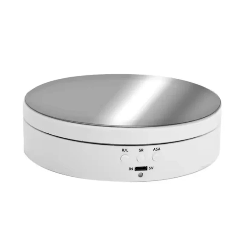 Motorised Rotating Mirror Display Stand,360 Degree Turntable, Jewellery Holder,USB Power Supply, Rotating Shooting, Three Speeds Econic Blanks