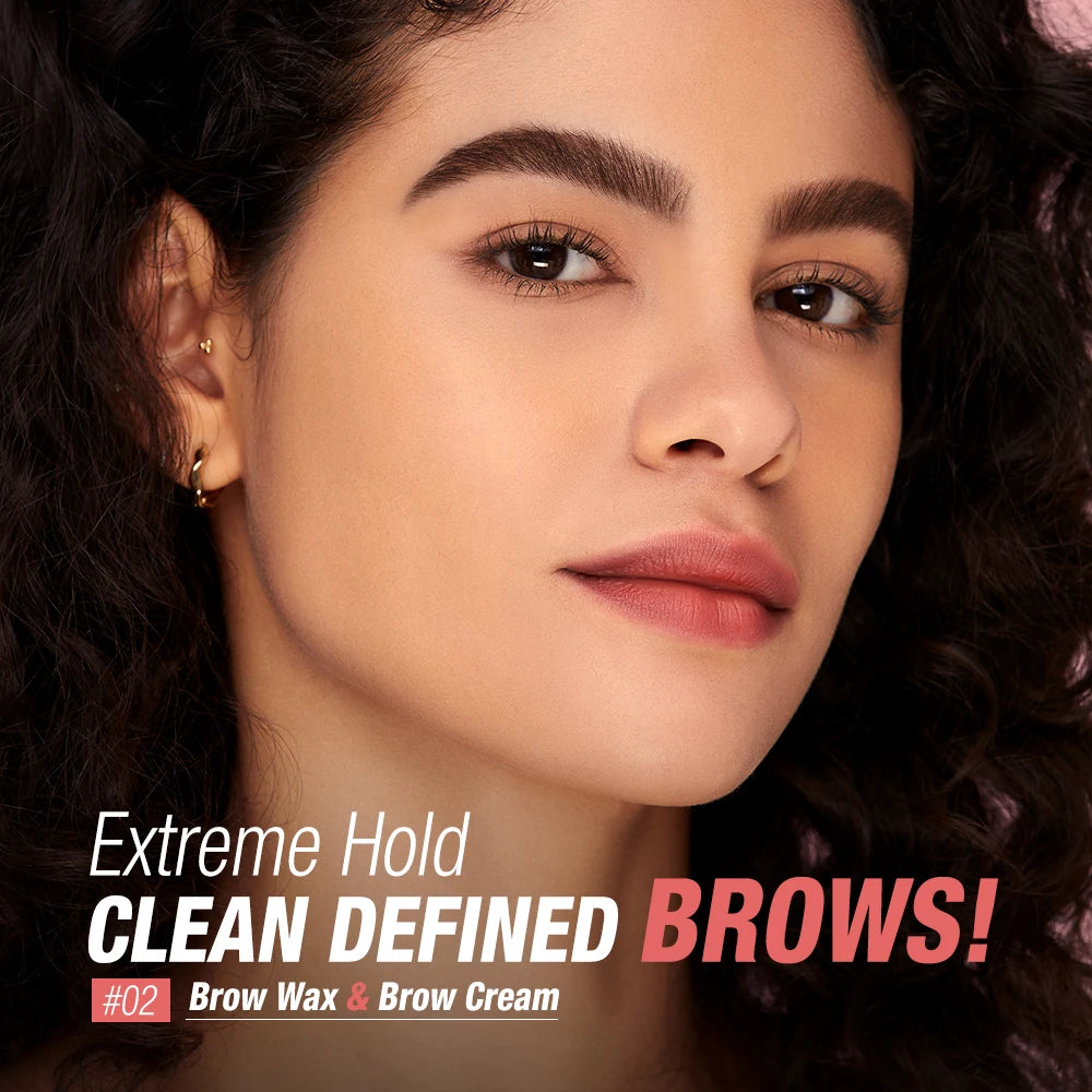 O.TWO.O Eyebrow Pomade Brow Gel Wax 2 IN 1 Waterproof Long Lasting Creamy Texture Eye Brow Tint Enhancers Cosmetics Makeup Purest Peak