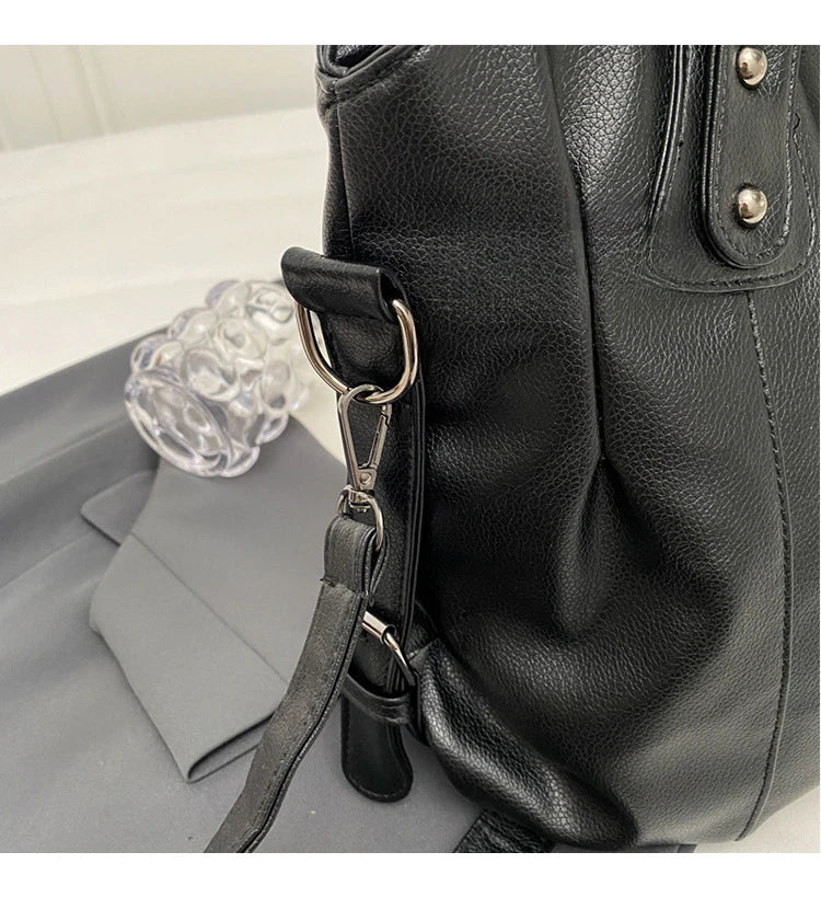 Soft Interior Compartment Shoulder Bags 2026 High Quality Contrasting Colors Bags for Women Fashion Zipper Pu Women's Handbags Quick Pick Grocers