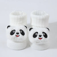 Cute Cartoon Doll Newborn Socks Spring New Baby Soft Solid Prewalker Knitted Sock For Girls Boys Infant Knitting Floor Socks Quick Pick Grocers