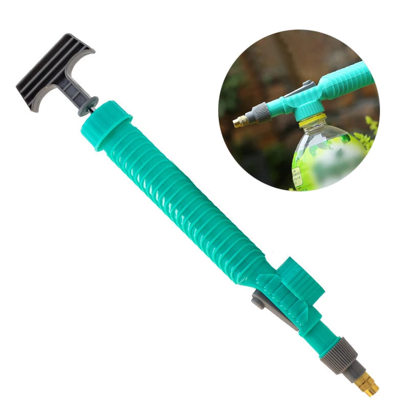 High Pressure Air Pump Manual Sprayer Adjustable Drink Bottle Spray Head Nozzle Garden Watering Tool Sprayer Agriculture Tools Quick Pick Grocers