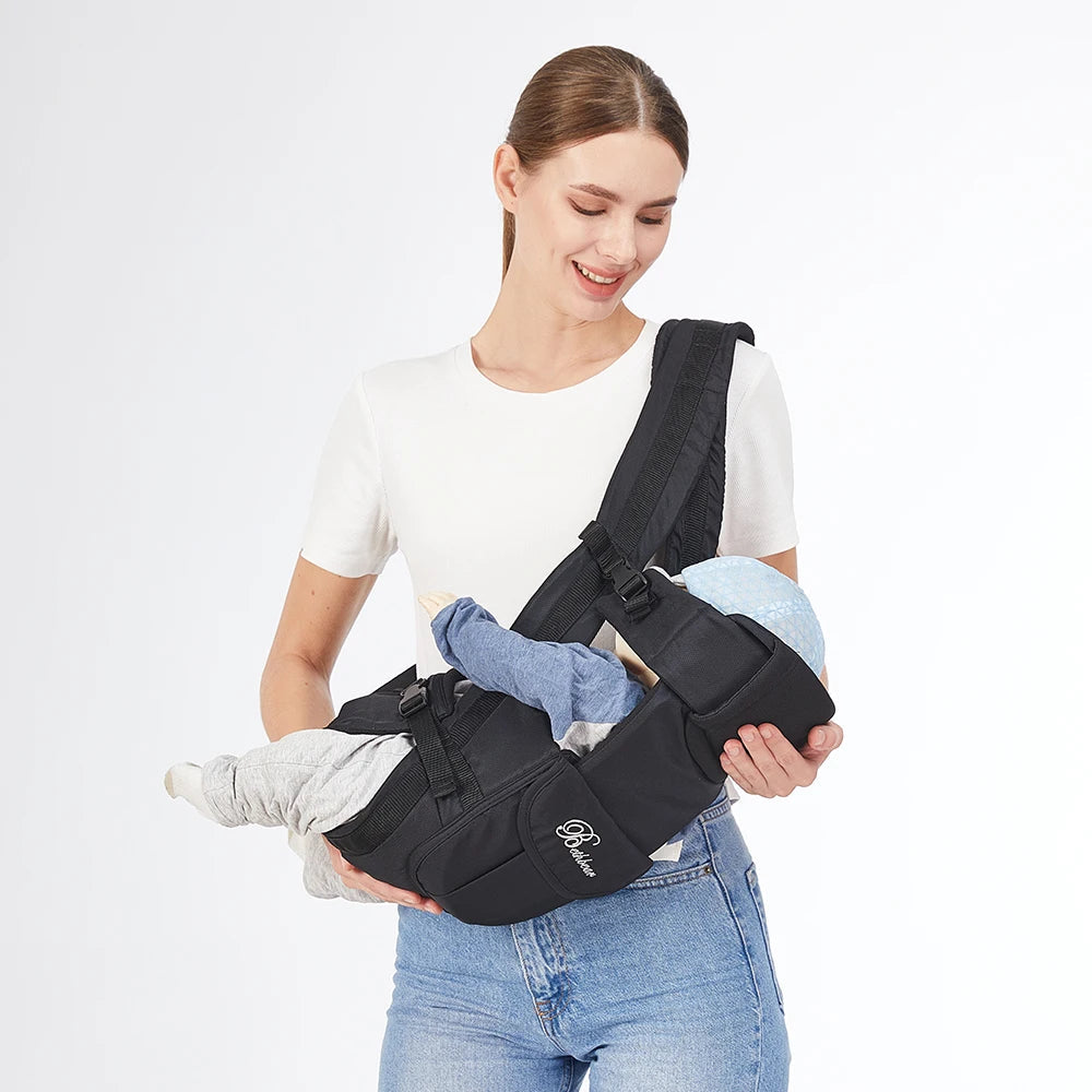 Baby Sling Carrier, 4-in-1 Ergonomic Baby Backpack Carrier, Easily Adjustable Baby Carrier Newborn to Toddler Purest Peak