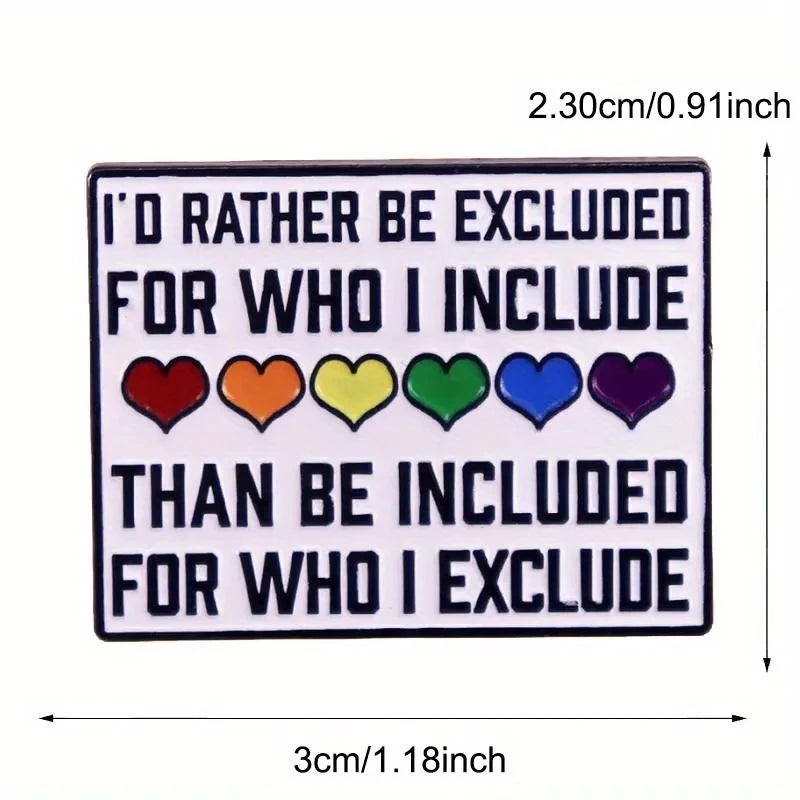 Rainbow LGBT Encourage Letters Metal Enamel Badge Gay Lesbian Asexual Transgender Adaptive Lapel Pin Jewelry Gifts Accessories Quick Pick Grocers