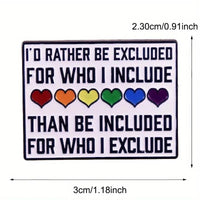 Rainbow LGBT Encourage Letters Metal Enamel Badge Gay Lesbian Asexual Transgender Adaptive Lapel Pin Jewelry Gifts Accessories Quick Pick Grocers