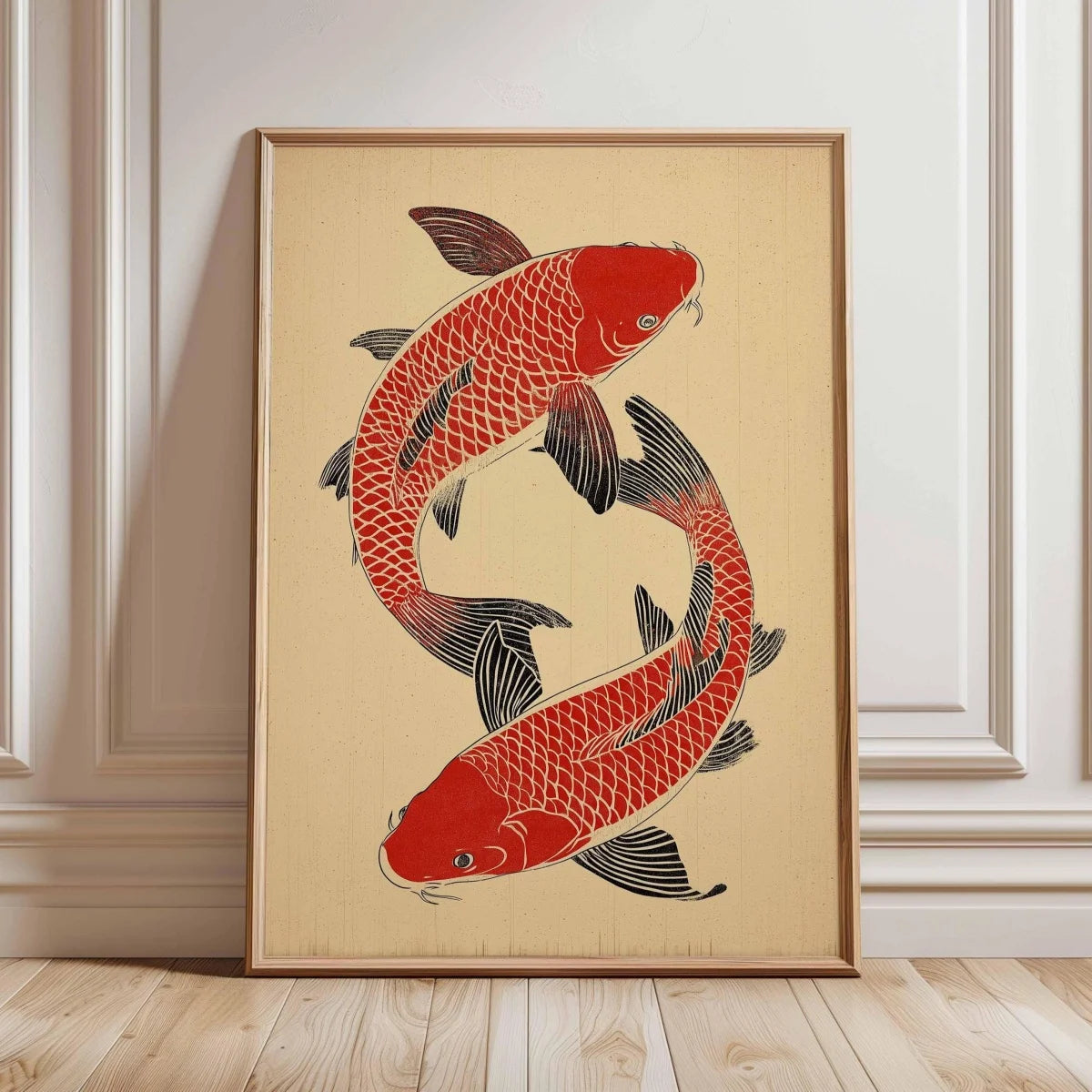 Japanese Red Koi Fish Canvas Prints Poster Modern Minimalism Aesthetic Art Prints Bedroom Kitchen Home Decor Art Poster Gifts Quick Pick Grocers