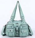 Vintage Women Handbags Satchel Top-handle Handbag PU Shoulder Bag Dumpling Pack Give Gifts Shoulder Bags Phone Money Pack Quick Pick Grocers