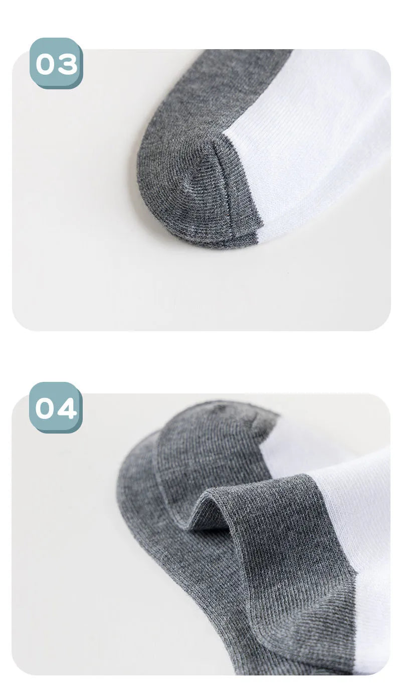 5 Pairs/Lot 2023 New Summer Children Socks Cotton Kids Fashion Black White Gray For 1-12 Years Teen Student Baby Girl Boy Socks Quick Pick Grocers