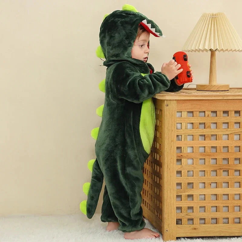 0 1 2 3 4 Years Kigurumi Pajamas for Toddler Baby Clothes Children Outfits Infant Dinosaur Unicorn Cat Robbit Cosplay Costumes Econic Blanks