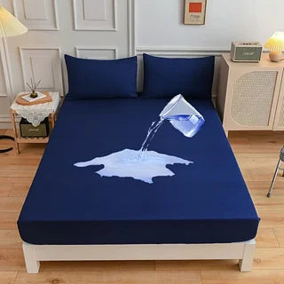 Kuup Safe Waterproof Mattress Protector, Soft Comfortable Breathable Solid Color Bedding Mattress Cover Fitted, No Pillowcases Quick Pick Grocers