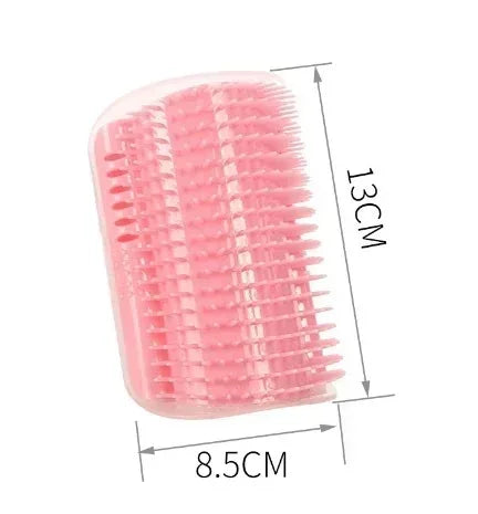 Cat Corner Brush Comb Massager for Cat Arch Plastic Scratcher Remove Hair Comb Grooming with Catnip Cat Self Cleaning Cat Supply Econic Blanks