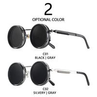 CRIXALIS Polarized Round Sunglasses ND9 Adjustable Dimming Men Women Retro Punk Men's Fishing Eyeglasses Outdoor Shades UV400 Quick Pick Grocers