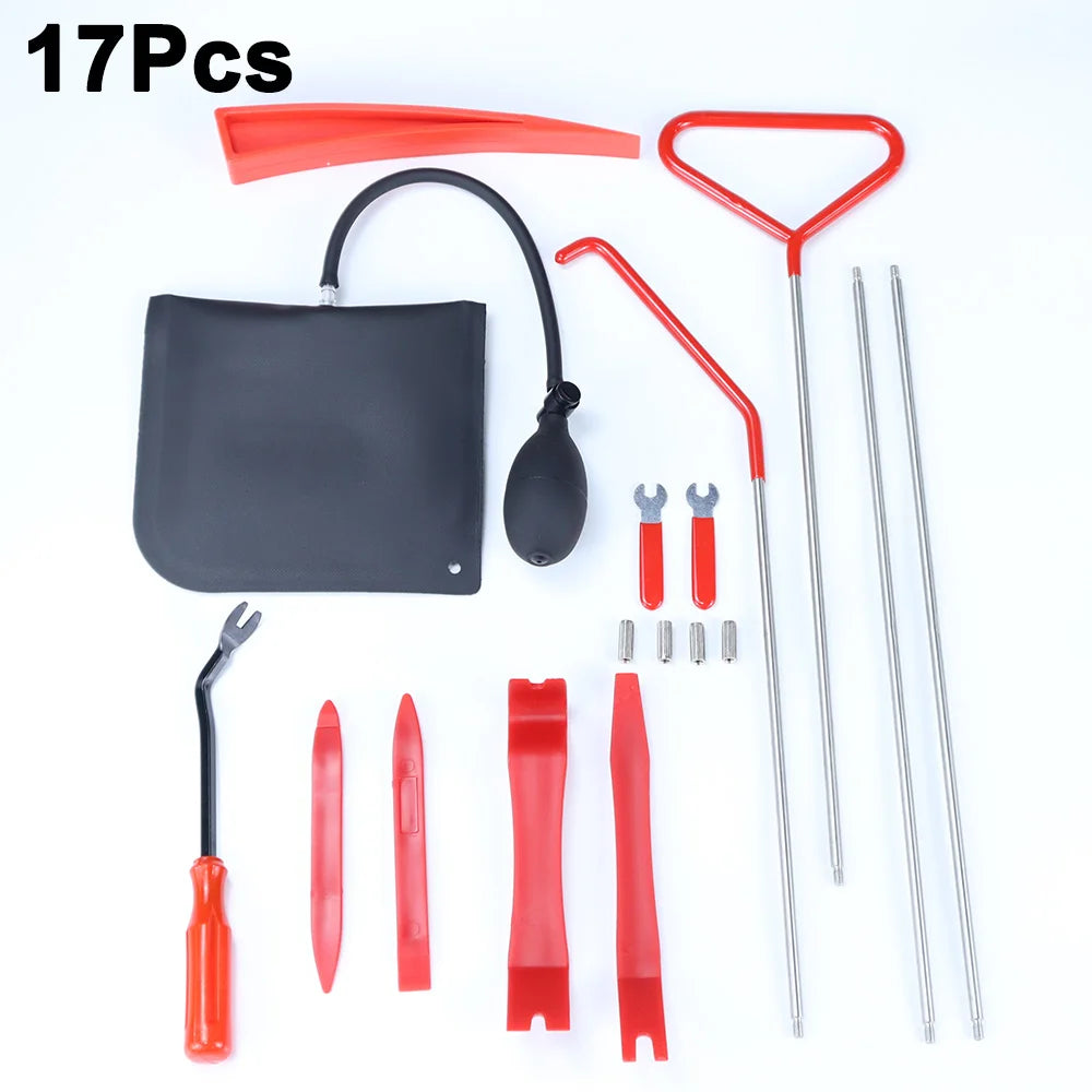 Car Window Door Emergency Open Key Lost Lock Out Unlock Auto Tools Kit Air Wedge Bag Pump Open Unlock Kit for Car Truck Quick Pick Grocers