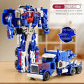 Transformation Car Anime Robot Model One Step Deformation Robot Toy Kid Puzzle Toy Deformation Car Action Figure Model Econic Blanks
