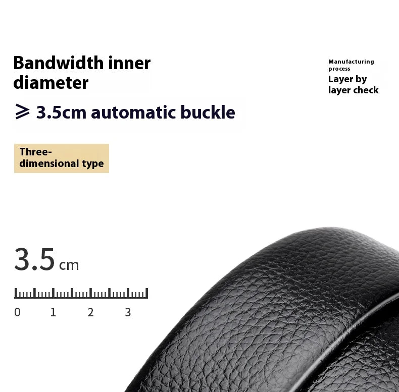 OYIFAN Men Belt Genuine Leather Belt for men Automatic belts Adjustable waistband Business belts 허리띠 Quick Pick Grocers