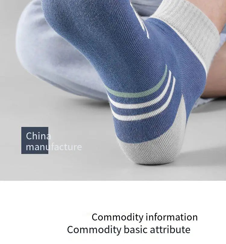 Men's Pure Cotton Socks Spring Striped Casual Socks Men's Anti-odor Antibacterial Business Socks High Quality Sports Sock Meias Quick Pick Grocers