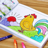 46-Page Kids Drawing & Painting Coloring Book - Educational Art Supplies for Creative Learning, Gift for Boys & Girls, Chinese V Quick Pick Grocers
