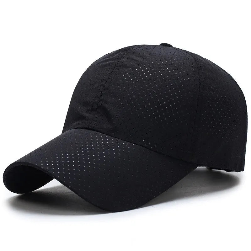 Hat Men Spring Summer Solid Color Mesh Cap Baseball Cap Women Autumn Korean Edition Sunscreen Hat Mesh Breathable Peaked Cap Quick Pick Grocers
