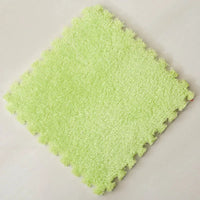 30*30CM Soft Plush Children Kids Rug Play Mat Puzzle Carpet Warm Playmat Interlocking Exercise Tiles Floor Carpet Decoration Mat Quick Pick Grocers