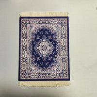 Woven flower Persian carpet small coaster wholesale merchants cheap mouse pad desk mat retro style rubber non-slip computer mats Quick Pick Grocers