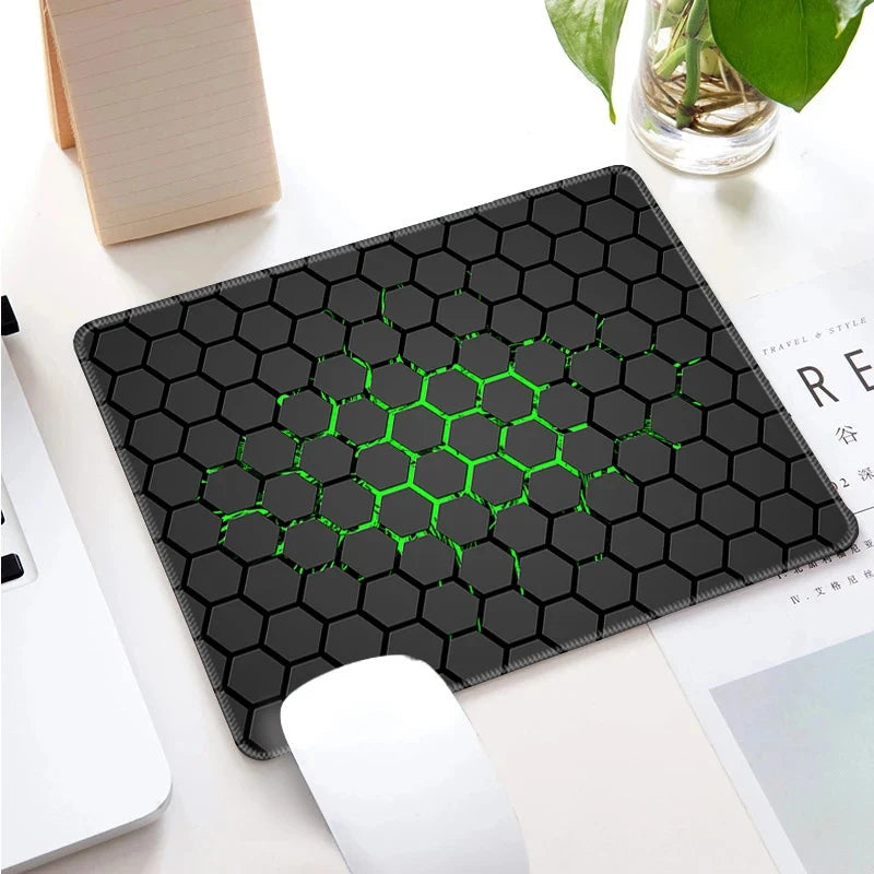 Small Locking Edge Keyboard Table Mats PC Mouse Pad Gabinete Mausepad Computer Table Mat Geometric Art Gaming Office Accessories Quick Pick Grocers