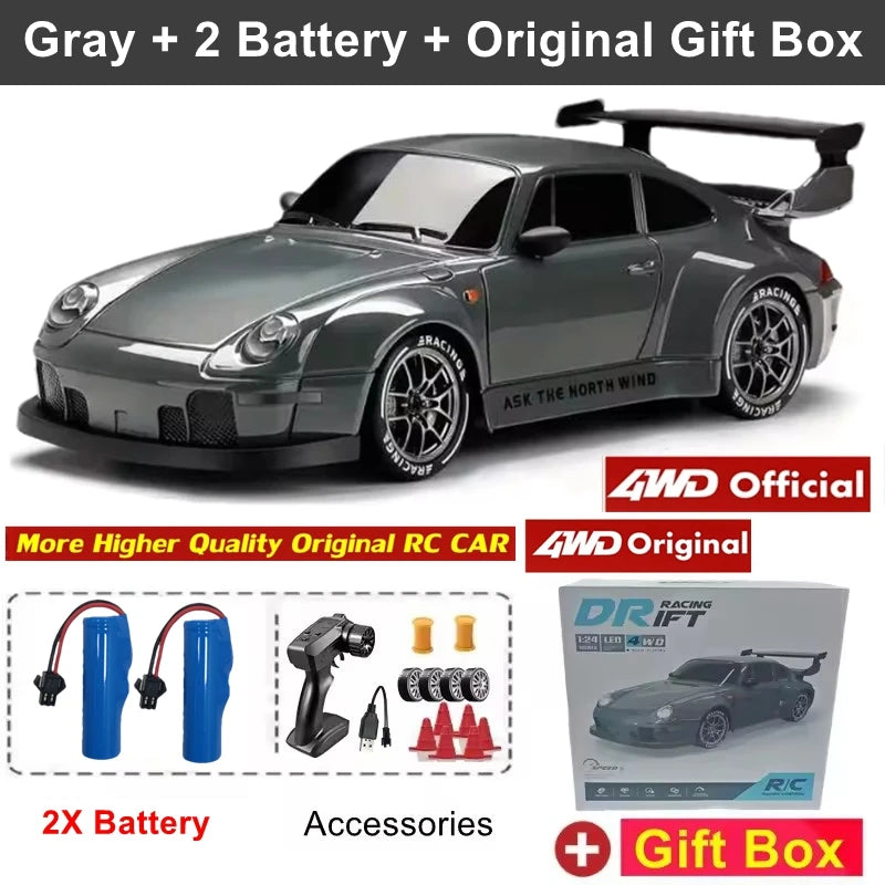 4WD RC Car Remote Control Cars 2.4G Radio High Speed Drift Racing Monster 4x4 Truck RTR Vehicle Toy Gift for Kids Children Econic Blanks