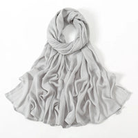 Fashion Modal Hijab Rayon Cotton Shawls Muslim Hijabs For Women Plain Scarf Big Size Headscarf Islamic Turban Headband 190*85cm Quick Pick Grocers